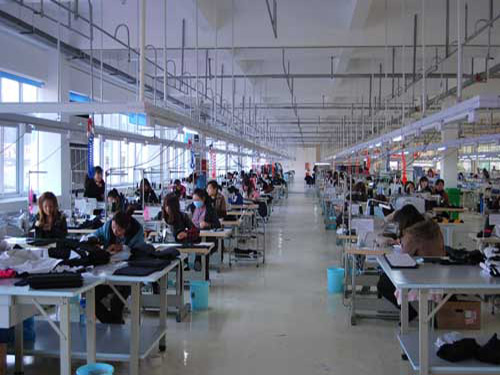 酒店制服生产车间